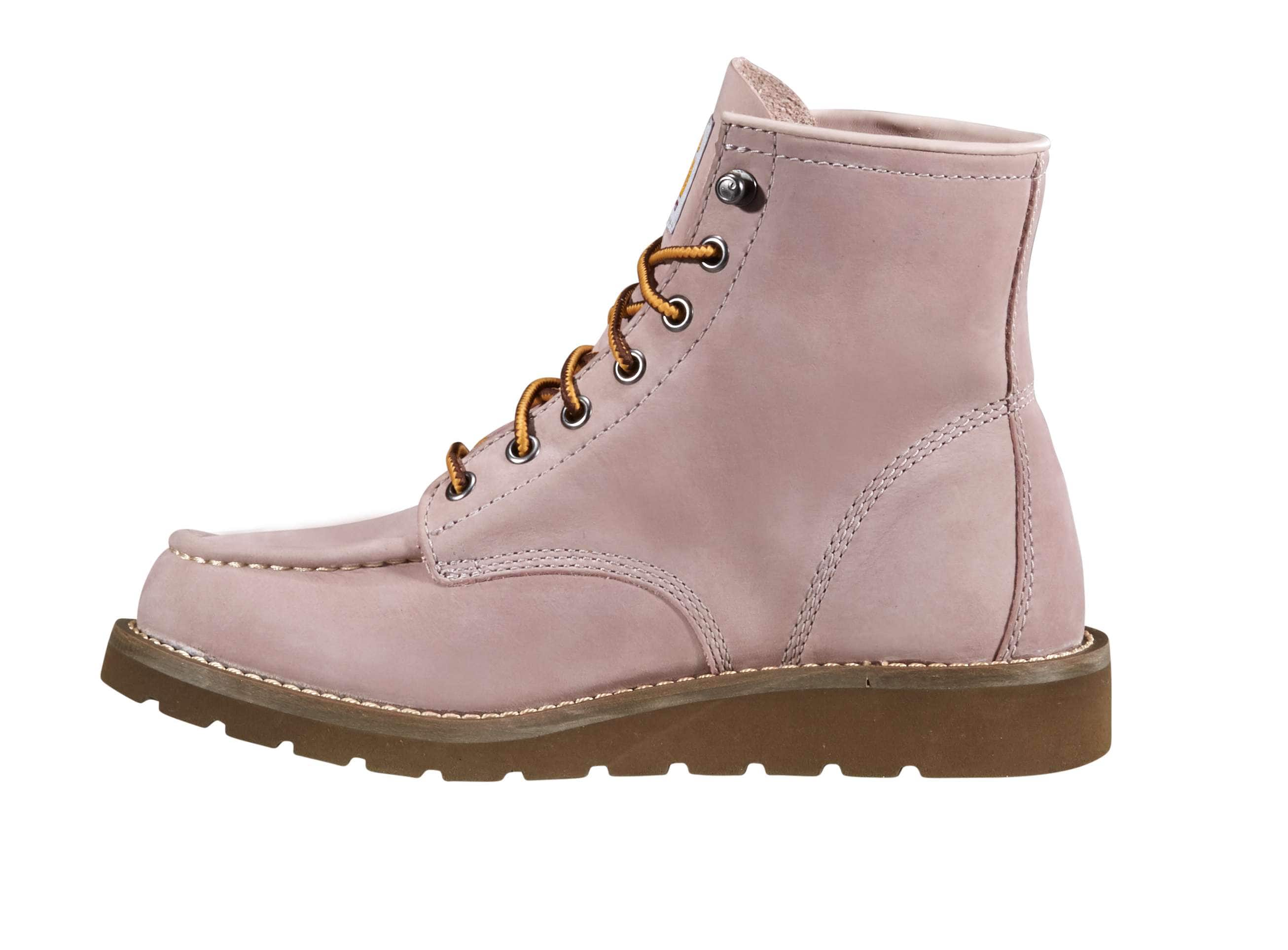 Women's 6" moc toe wedge boot