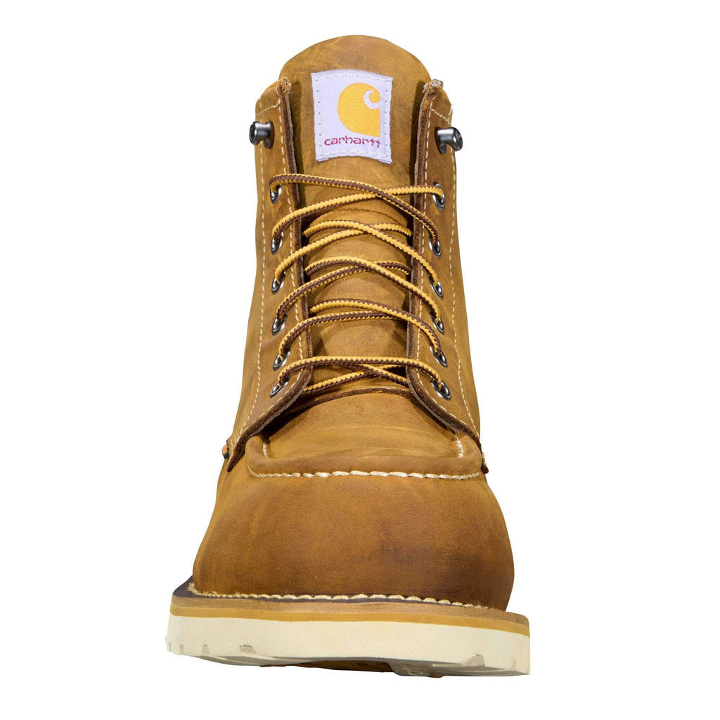 6" waterproof moc nano toe wedge work boot