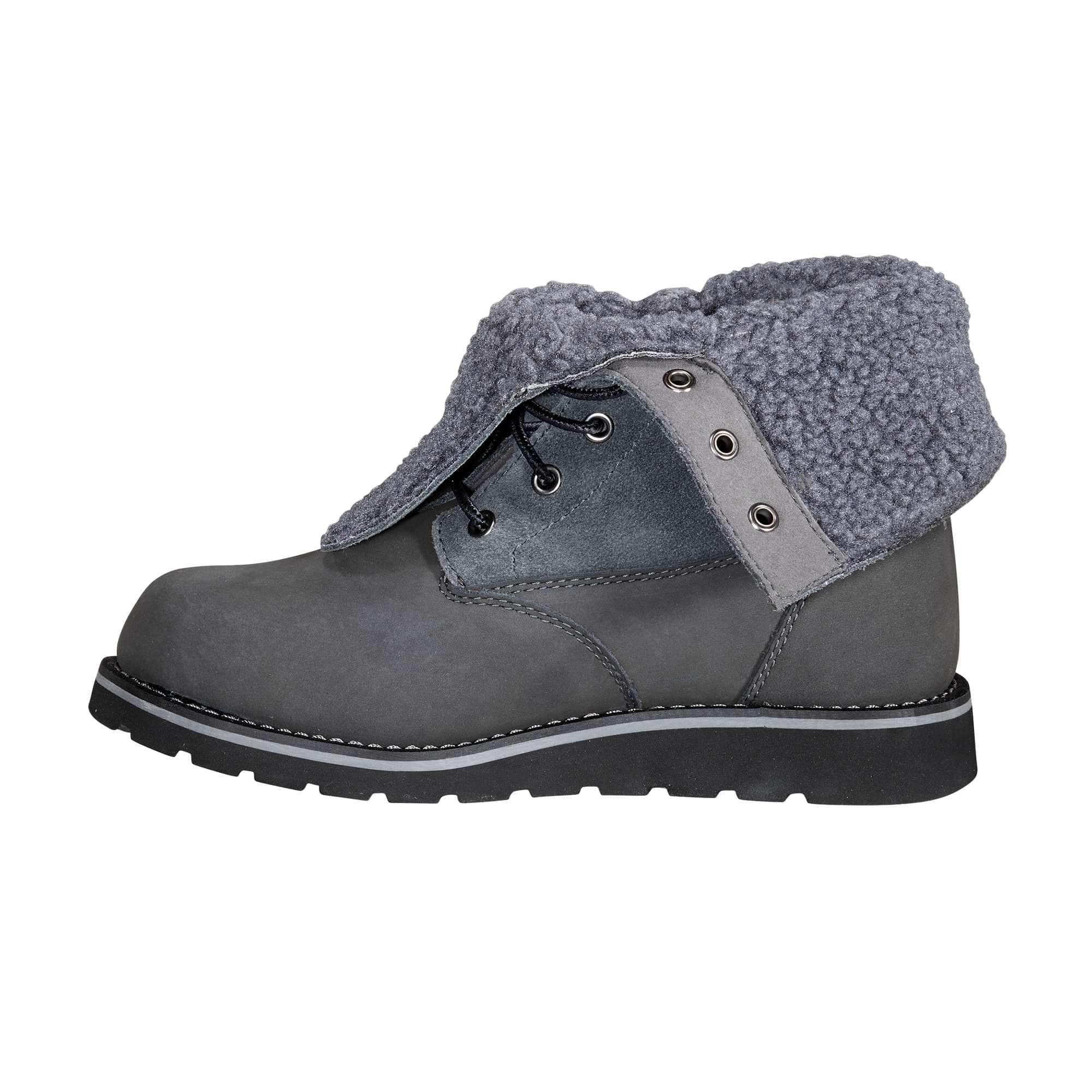 Women's 8" waterproof insulated wedge fold down winter boot
