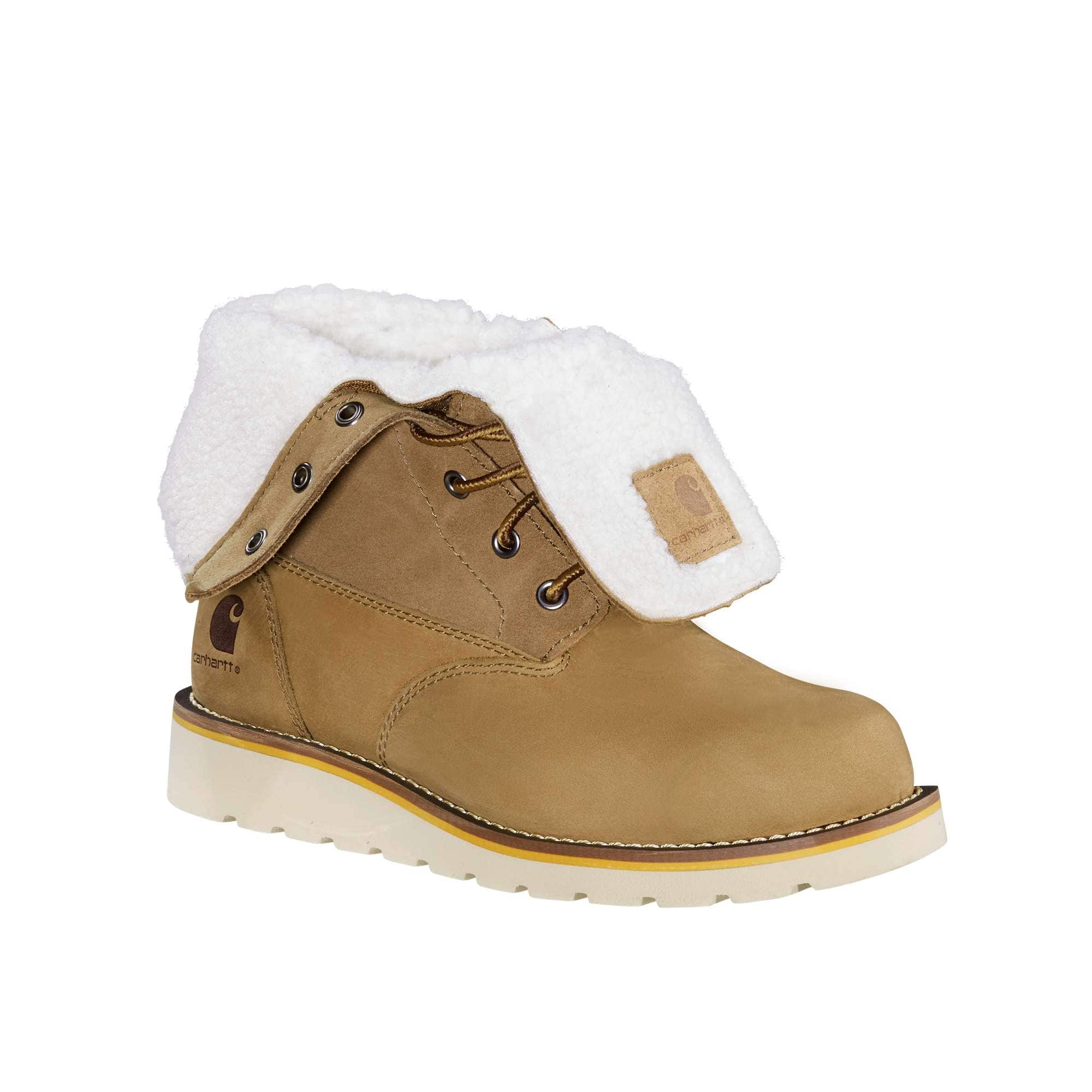Women's 8" waterproof insulated wedge fold down winter boot