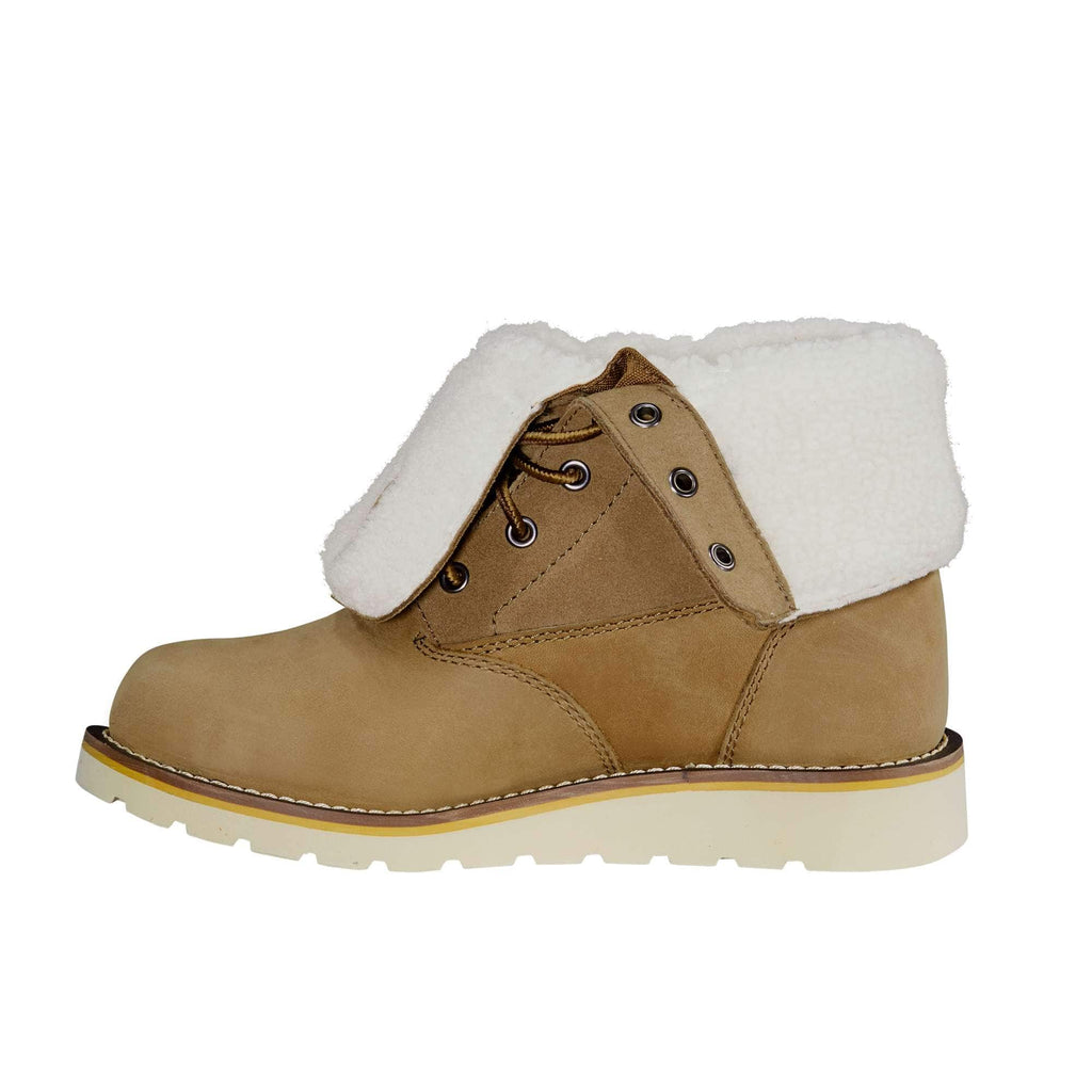 Women's 8" waterproof insulated wedge fold down winter boot