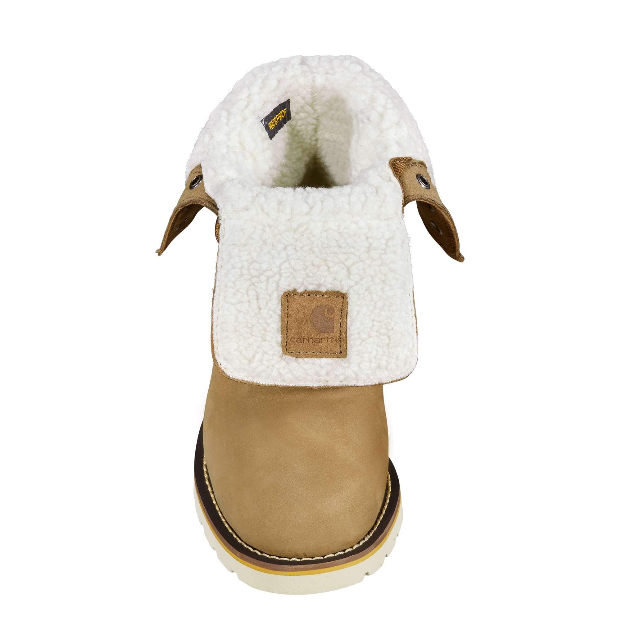 Women's 8" waterproof insulated wedge fold down winter boot