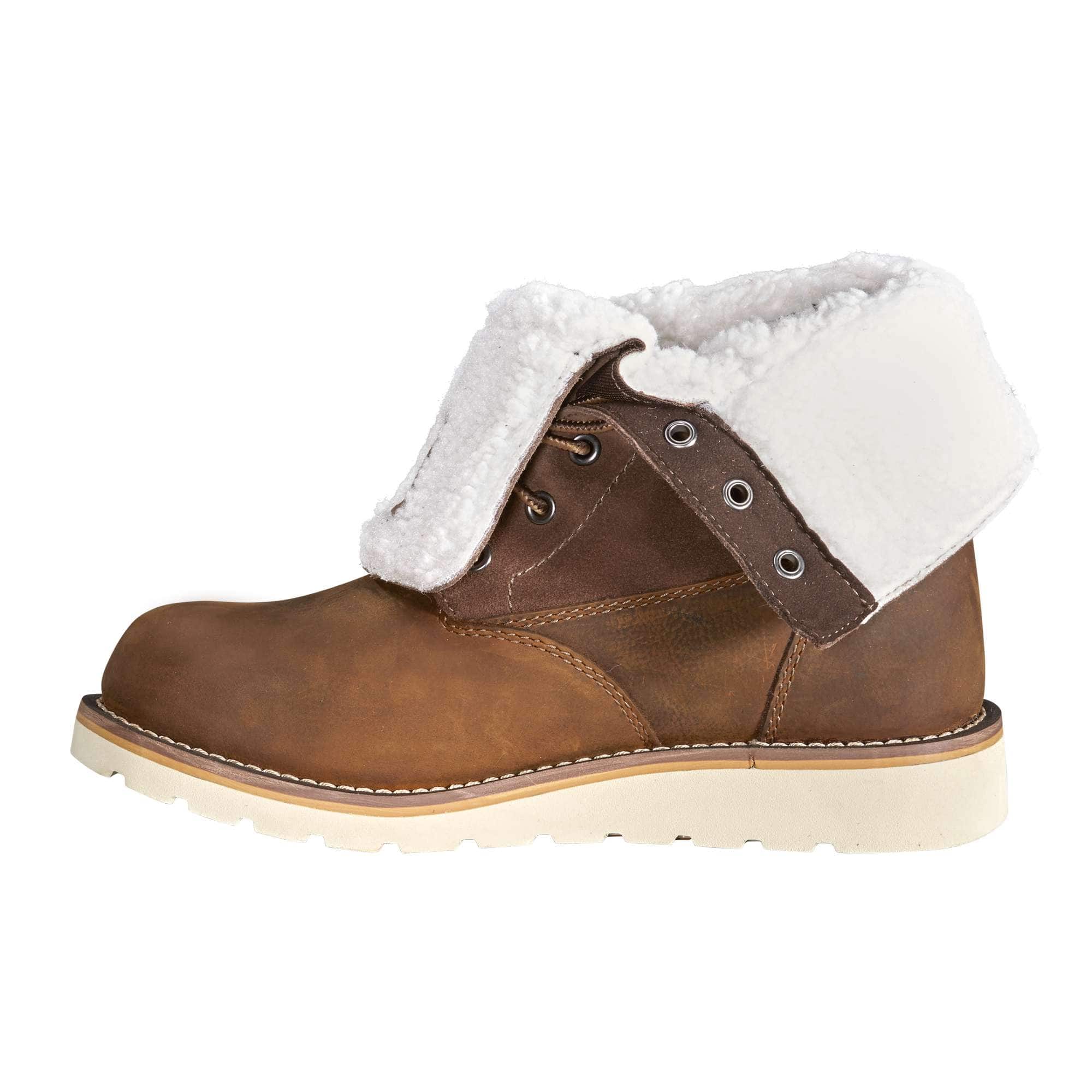 Women's 8" waterproof insulated wedge fold down winter boot