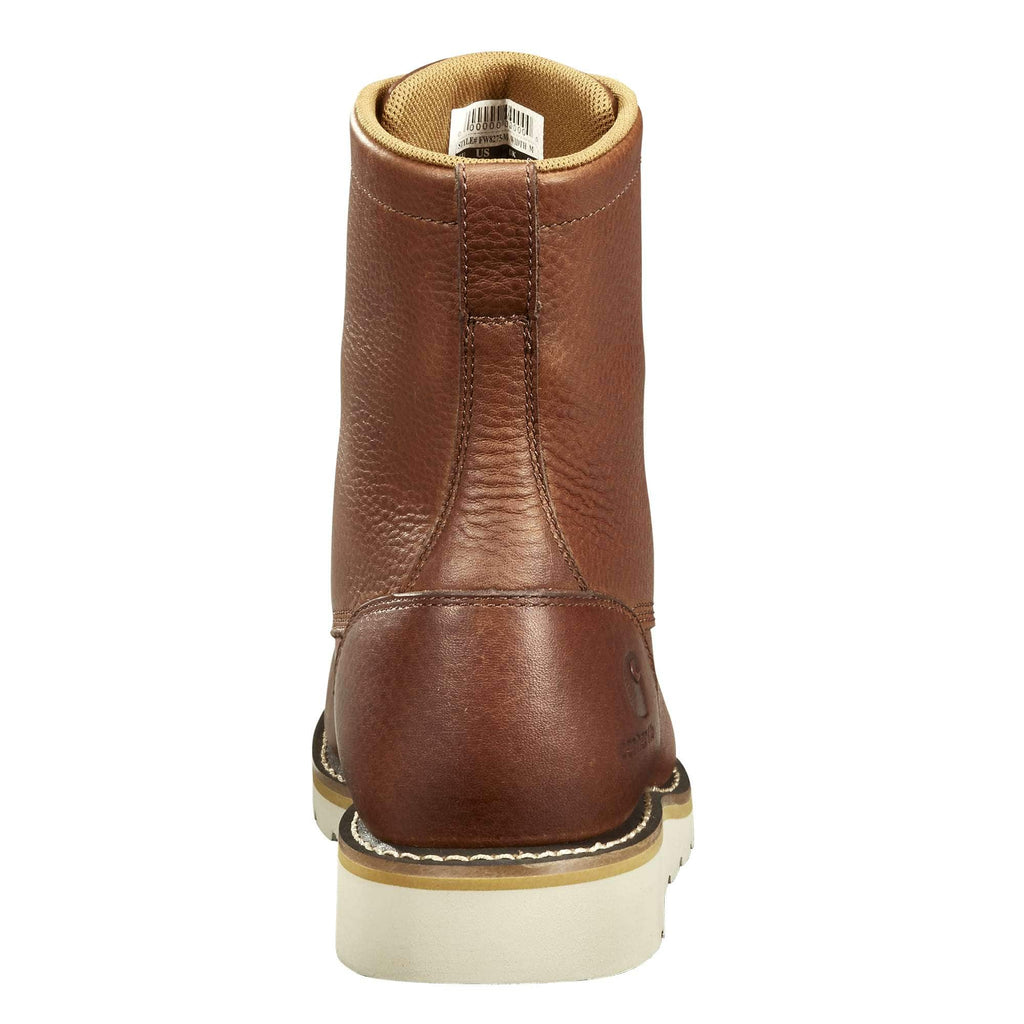 Waterproof 8" moc steel toe wedge work boot