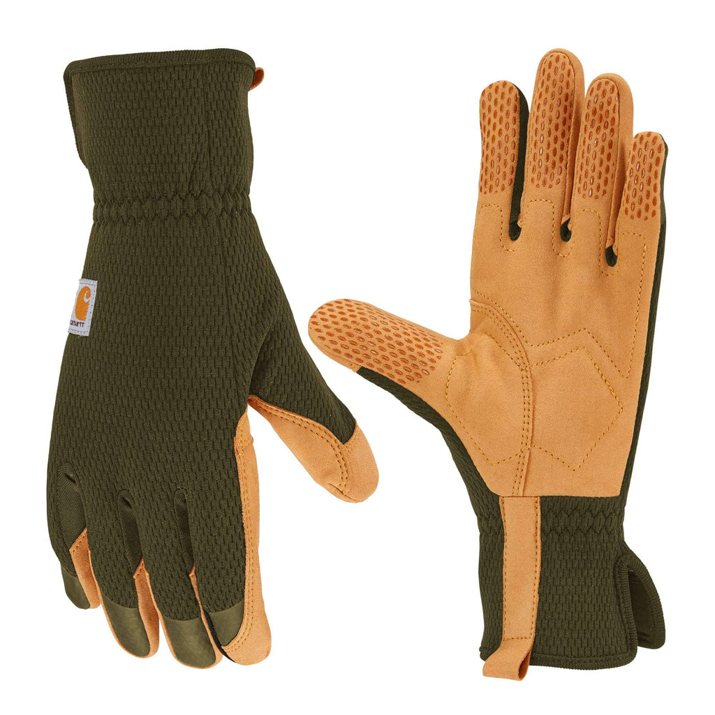 Women's high dexterity padded palm touch sensitive long cuff glove