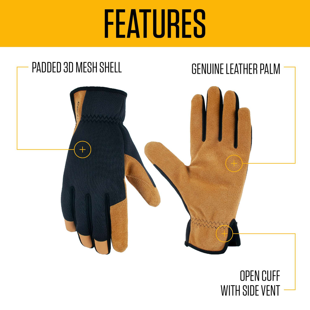 Leather high dexterity glove