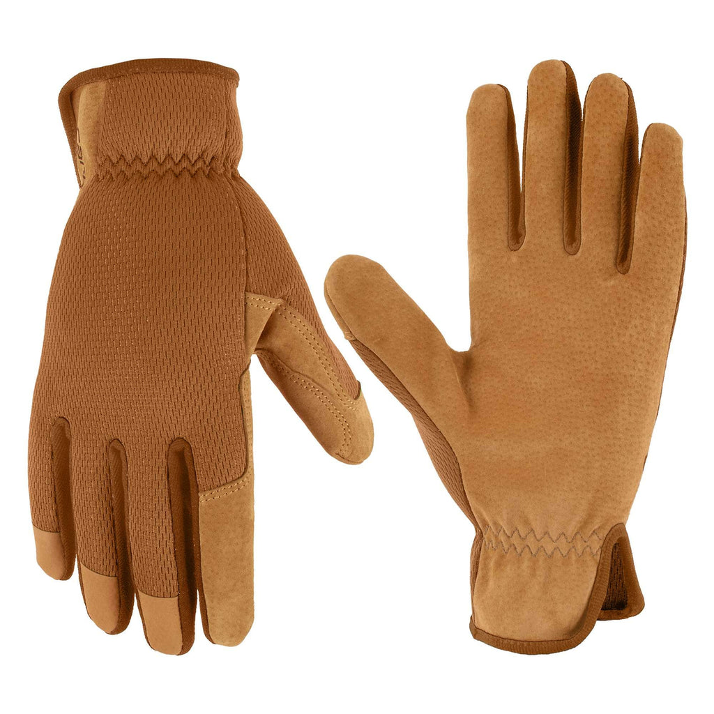 Women's leather high dexterity glove