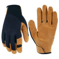 Leather high dexterity secure cuff glove