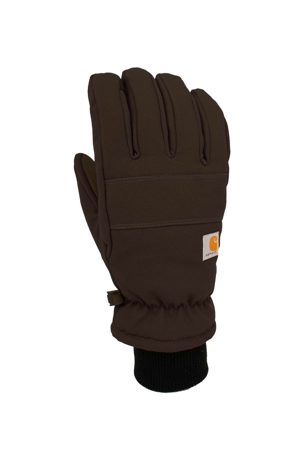 Women's insulated duck/synthetic leather knit cuff glove