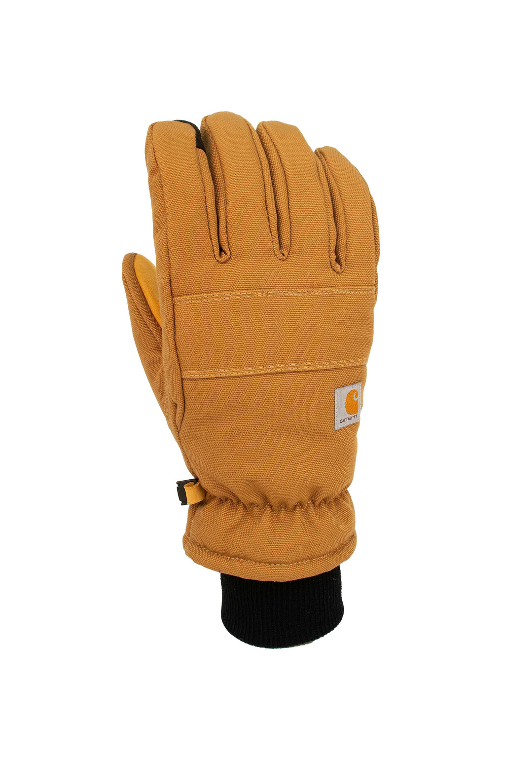 Women's insulated duck/synthetic leather knit cuff glove