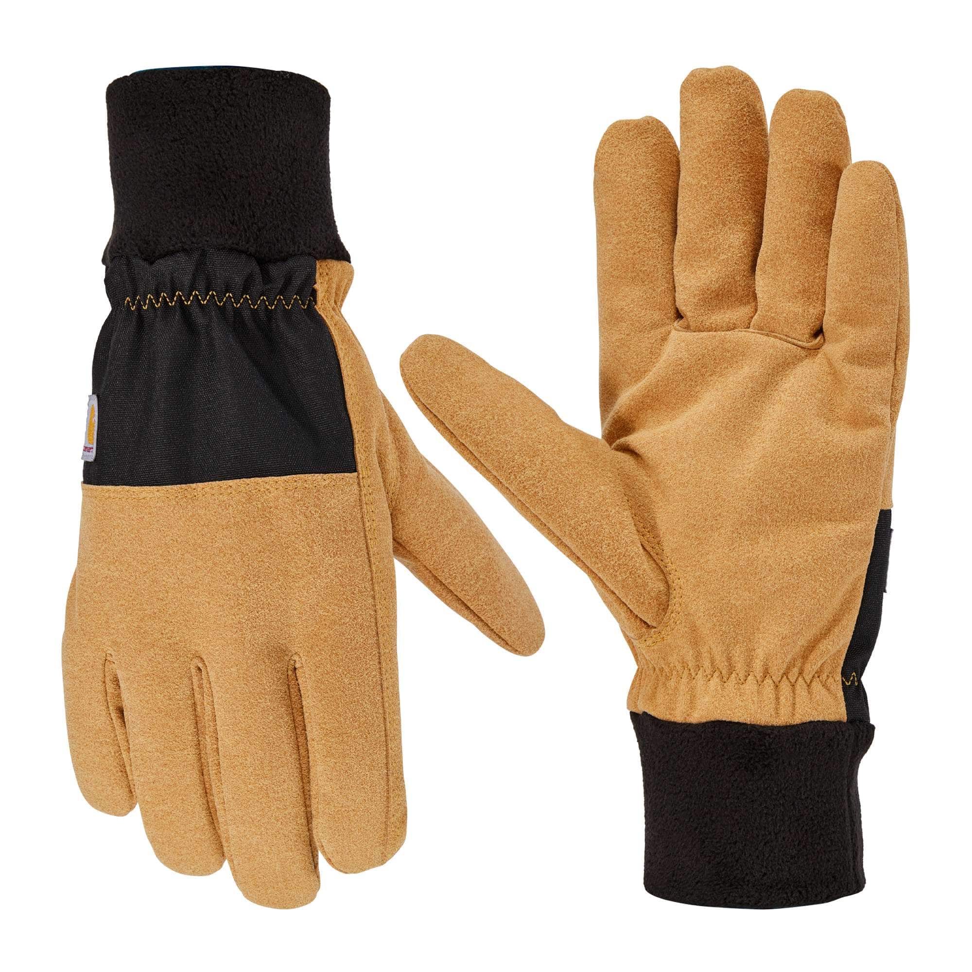 Thermal-lined fleece cuff glove