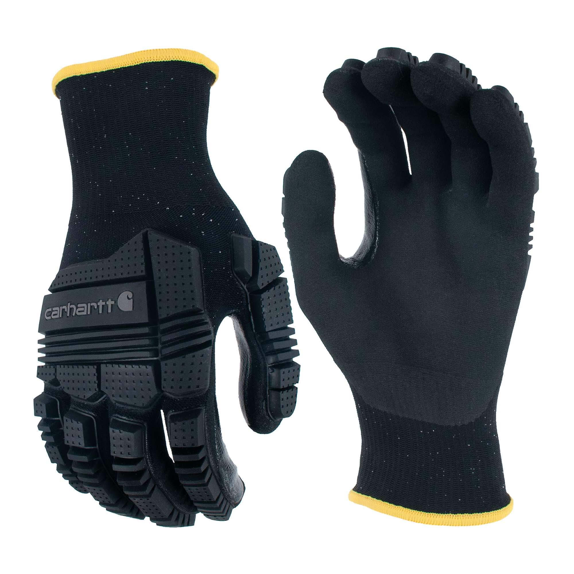 Knuckle guard nitrile glove