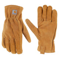 Leather open cuff glove