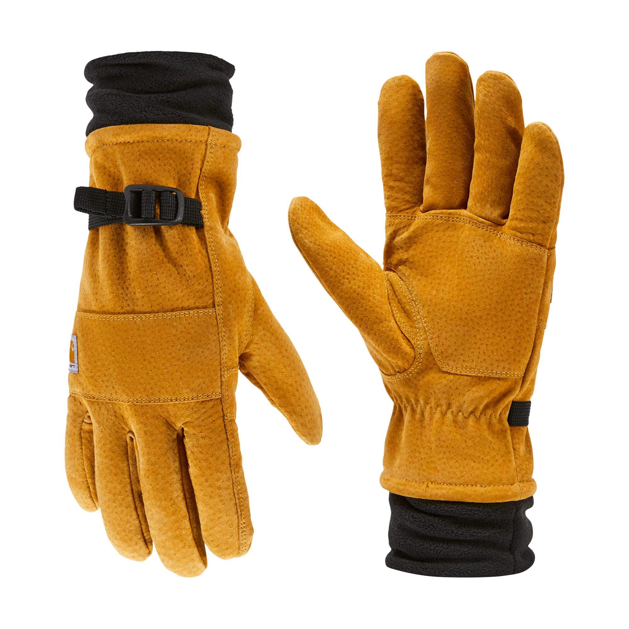 Sherpa-lined leather glove