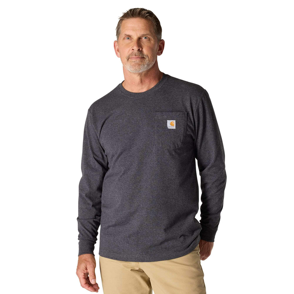 Men's dearborn loose fit heavyweight long sleeve pocket t-shirt 