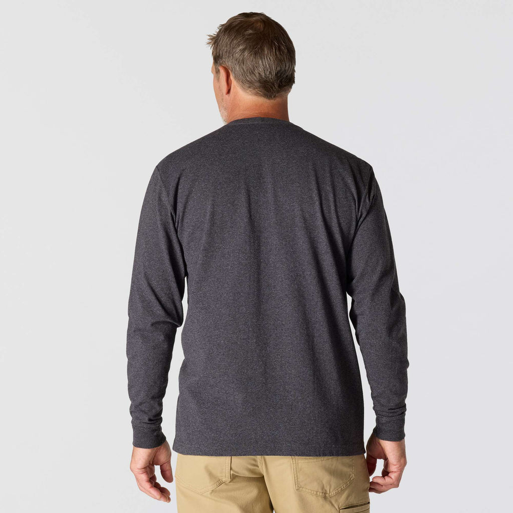 Men's dearborn loose fit heavyweight long sleeve pocket t-shirt 