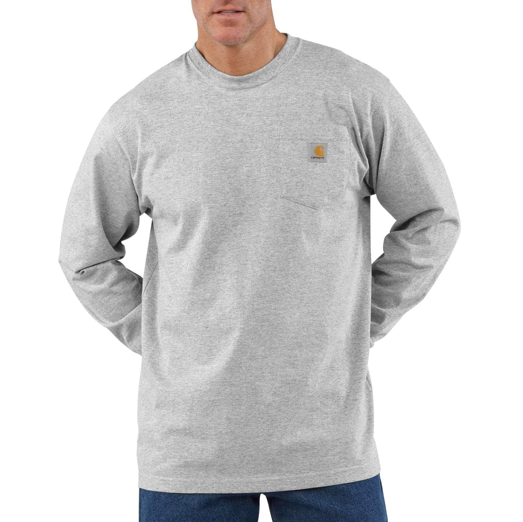 Men's dearborn loose fit heavyweight long sleeve pocket t-shirt 