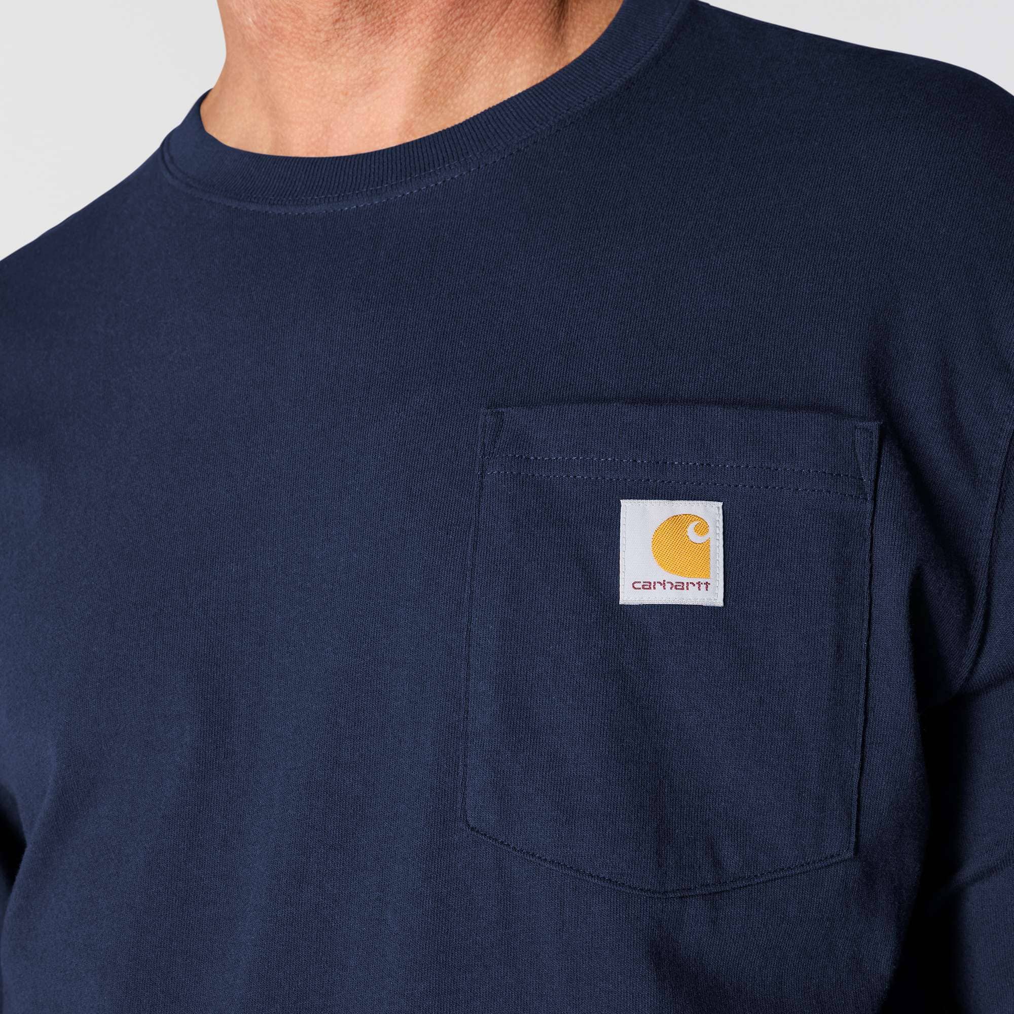 Men's dearborn loose fit heavyweight long sleeve pocket t-shirt 