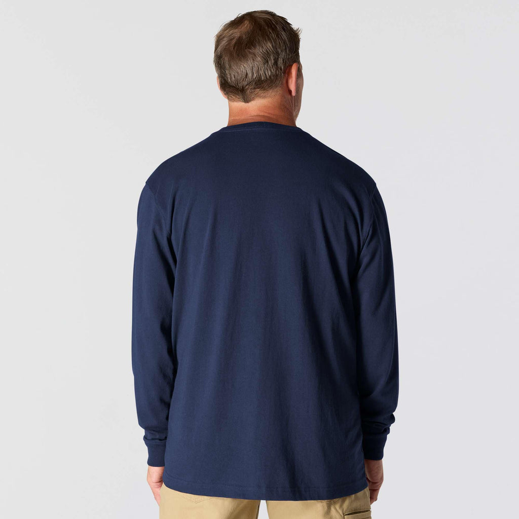 Men's dearborn loose fit heavyweight long sleeve pocket t-shirt 
