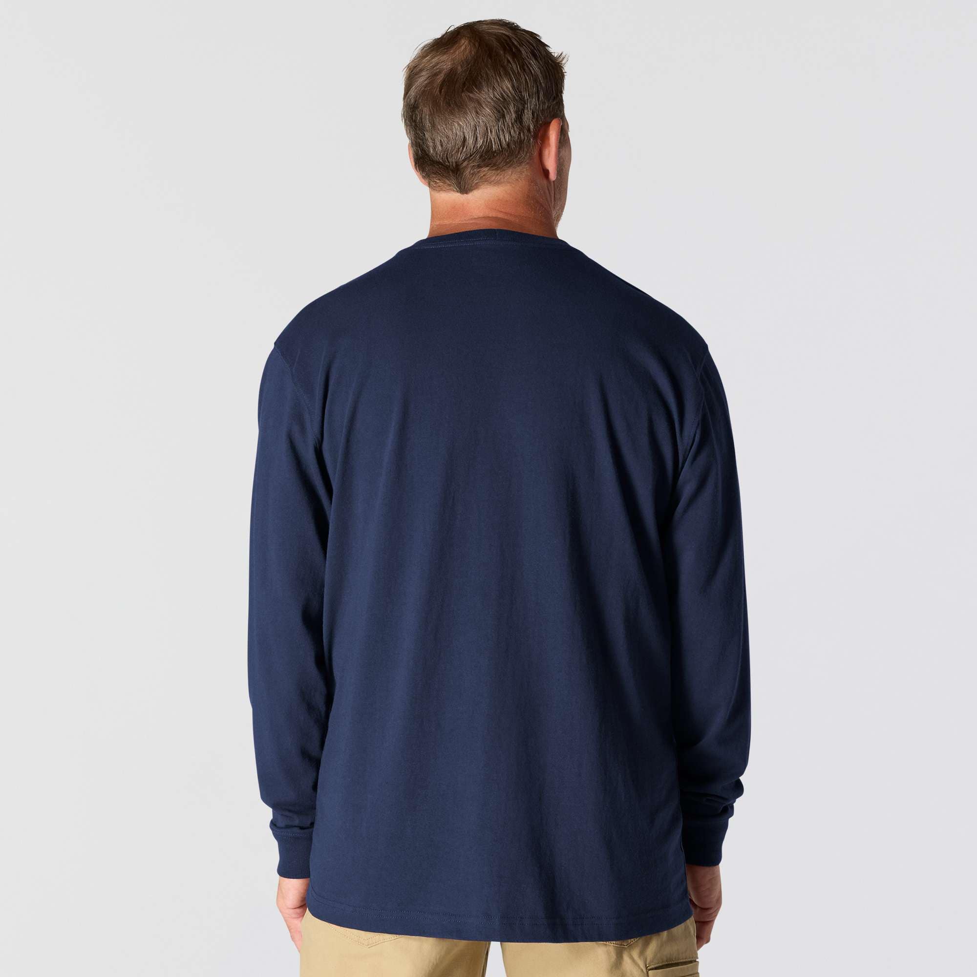 Men's dearborn loose fit heavyweight long sleeve pocket t-shirt 