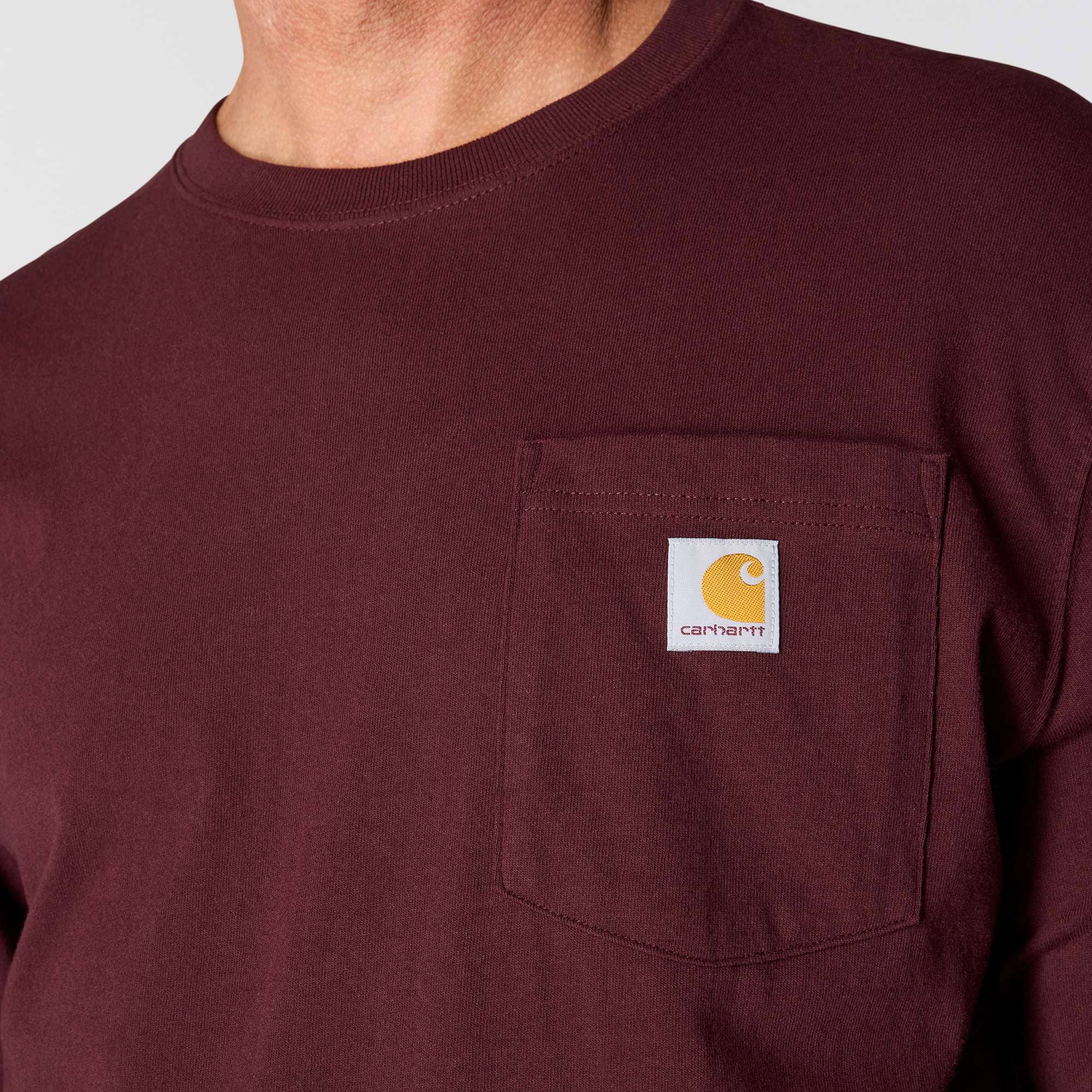 Men's dearborn loose fit heavyweight long sleeve pocket t-shirt 