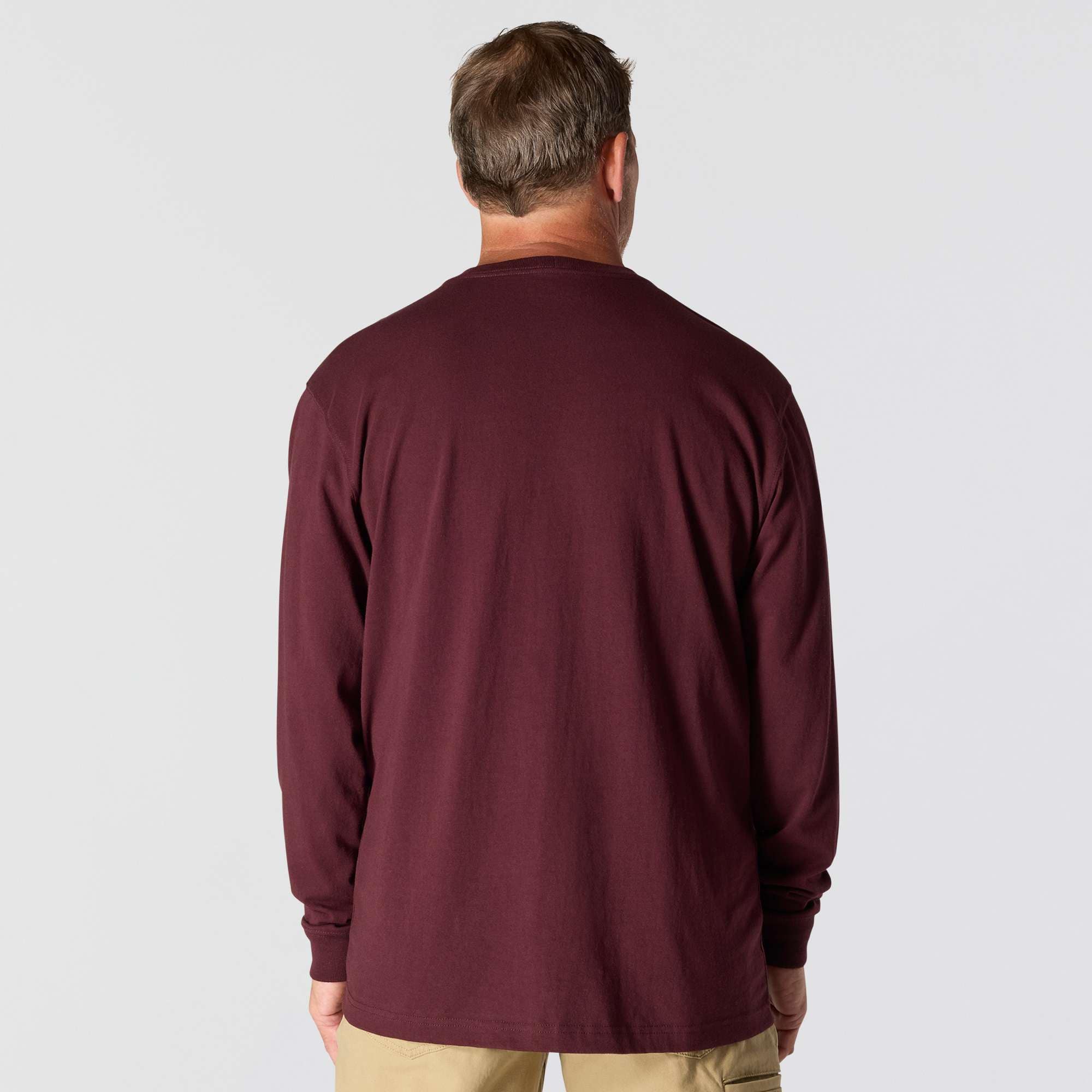 Men's dearborn loose fit heavyweight long sleeve pocket t-shirt 