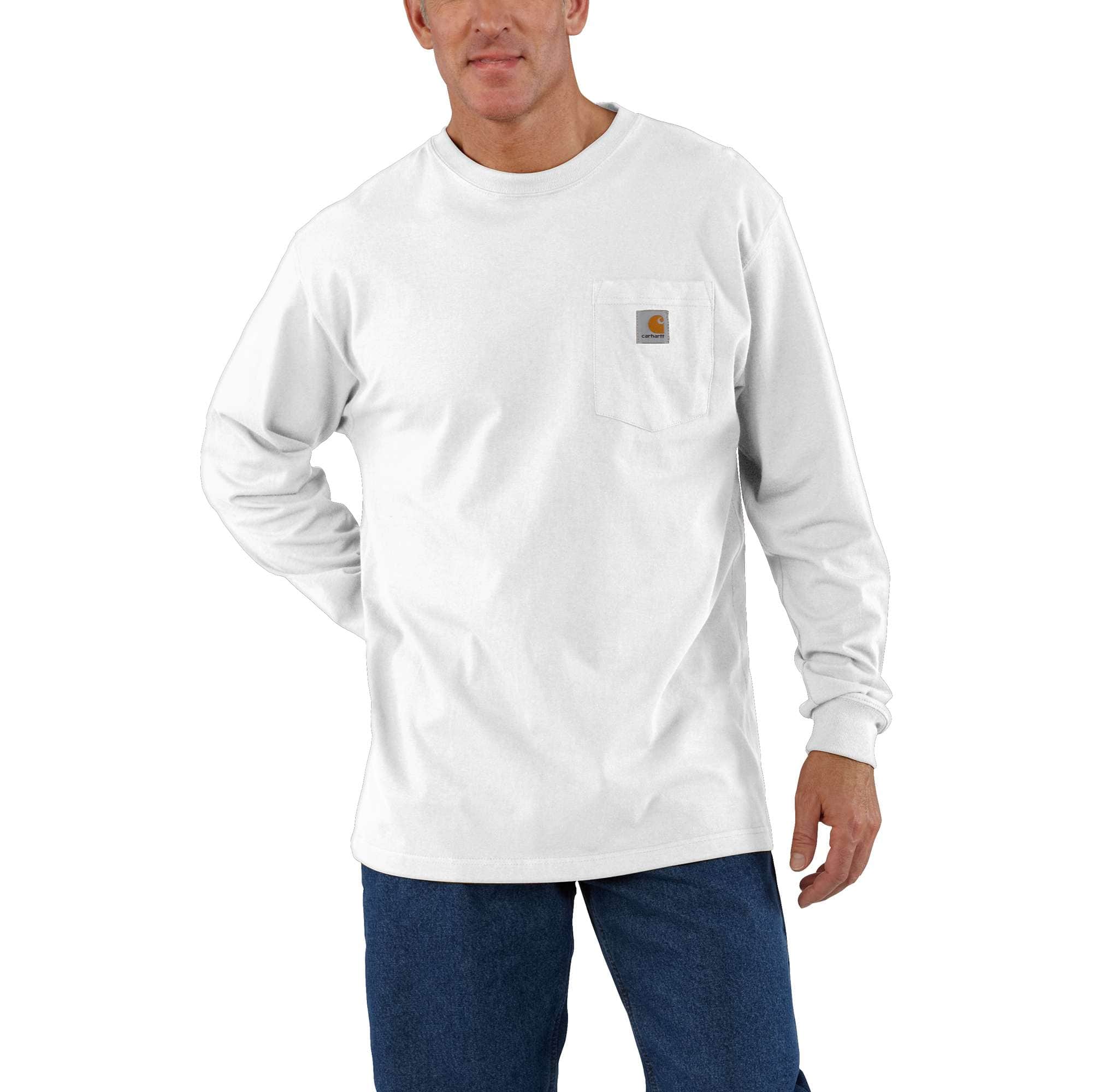 Men's dearborn loose fit heavyweight long sleeve pocket t-shirt 
