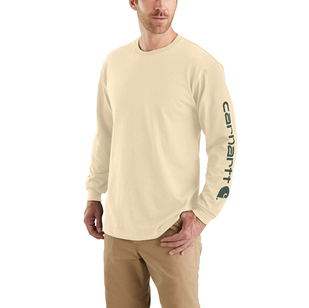 Men's dearborn loose fit heavyweight long sleeve logo t-shirt 