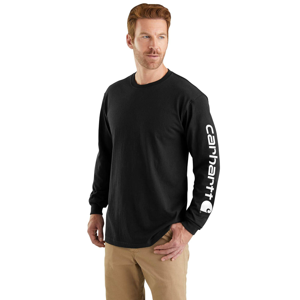 Men's dearborn loose fit heavyweight long sleeve logo t-shirt 