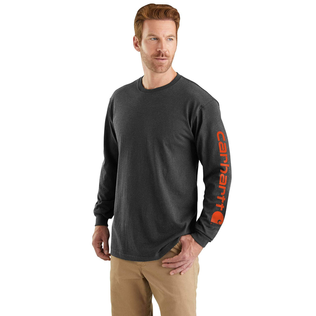 Men's dearborn loose fit heavyweight long sleeve logo t-shirt 