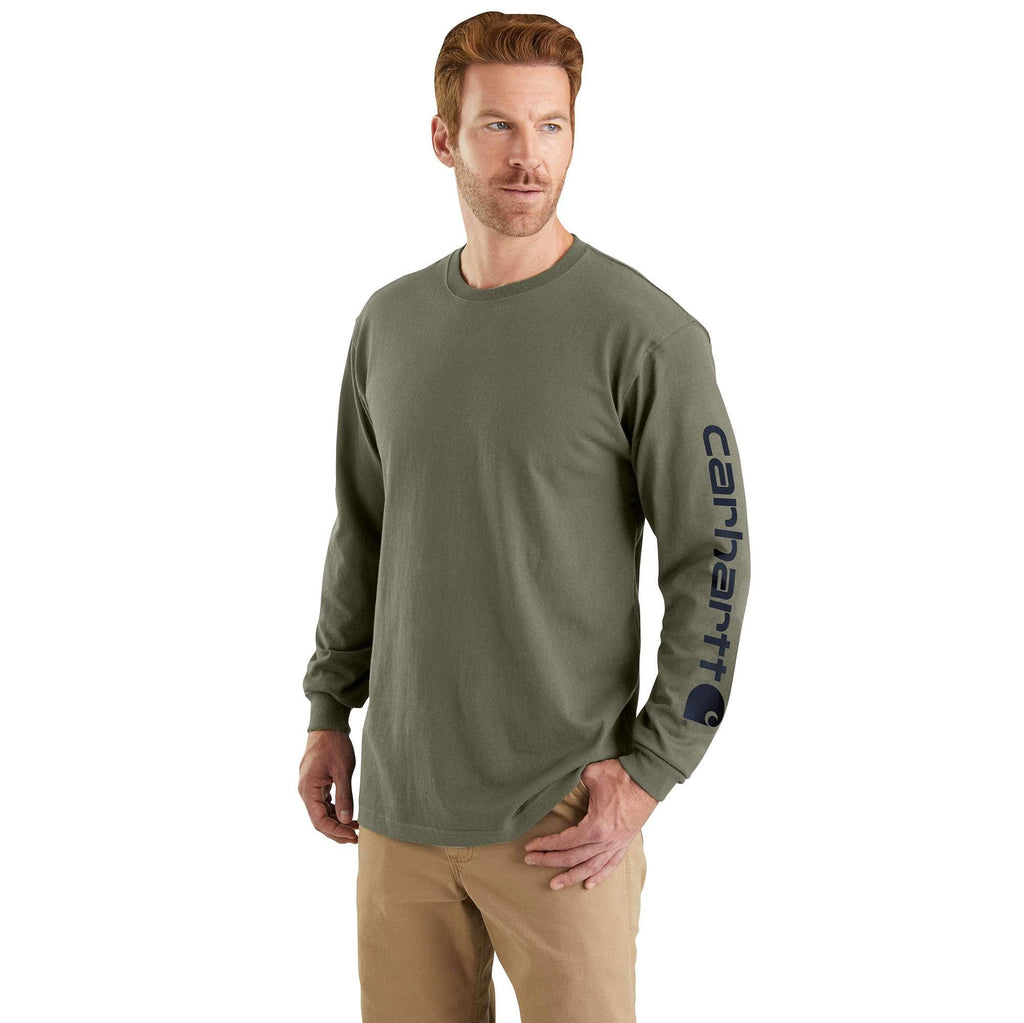 Men's dearborn loose fit heavyweight long sleeve logo t-shirt 