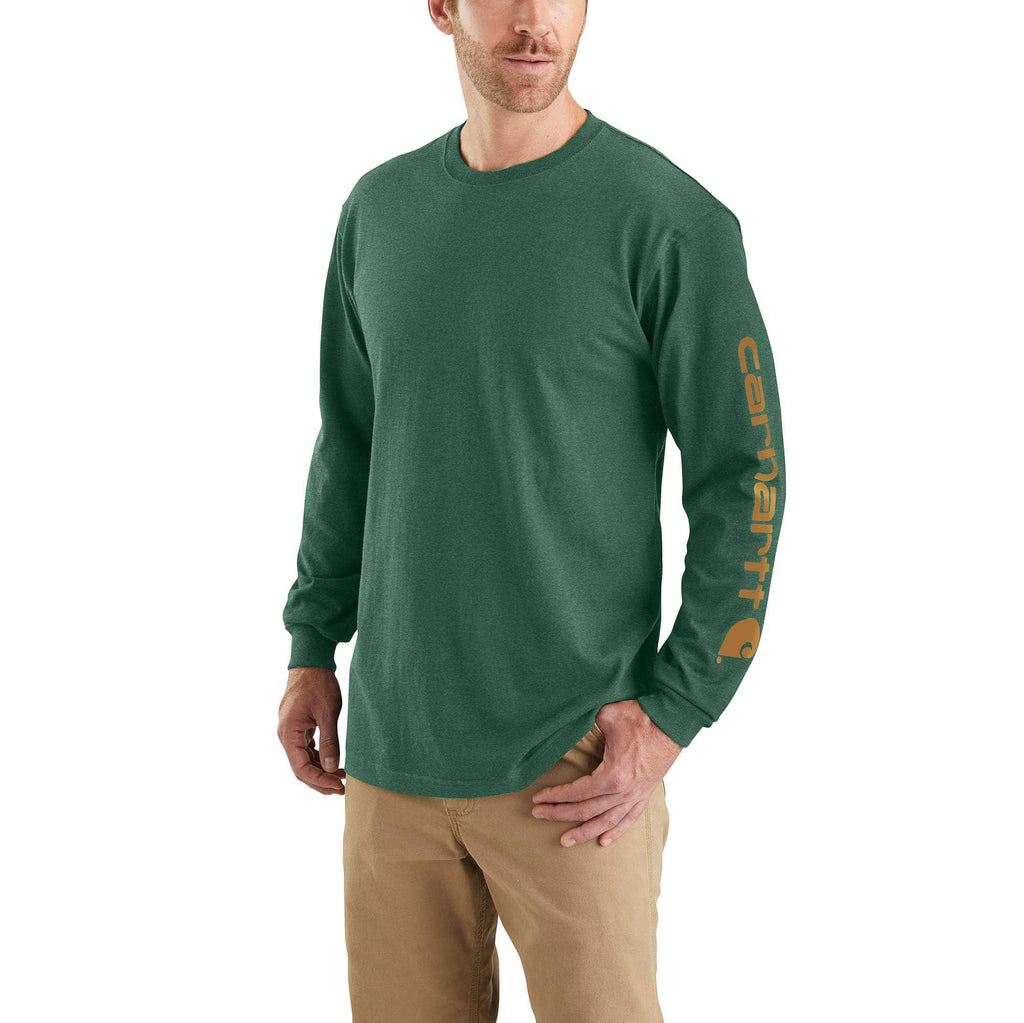 Men's dearborn loose fit heavyweight long sleeve logo t-shirt 