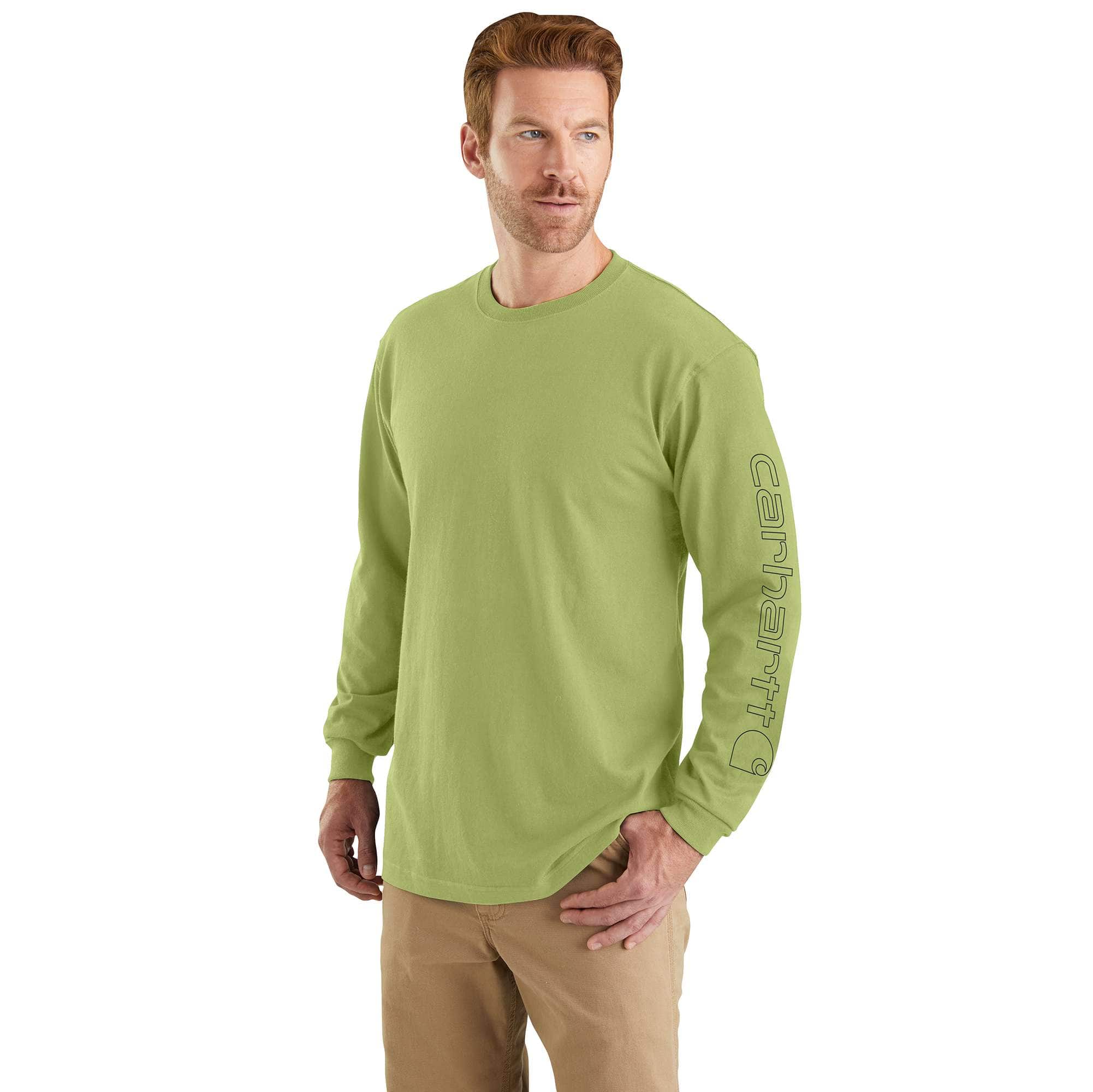 Men's dearborn loose fit heavyweight long sleeve logo t-shirt 