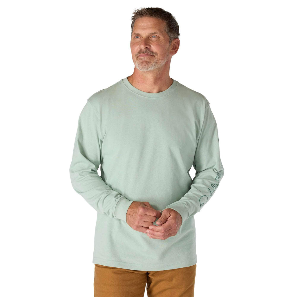 Men's dearborn loose fit heavyweight long sleeve logo t-shirt 