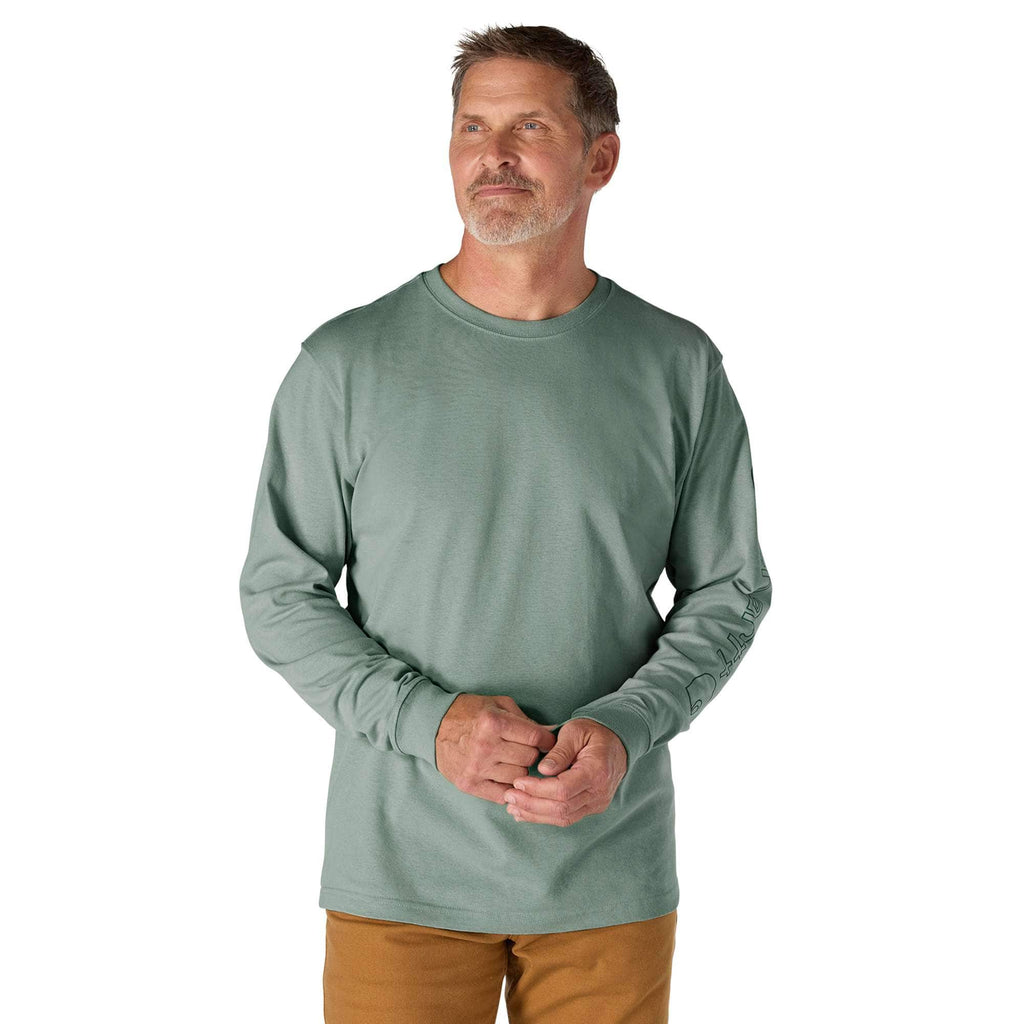 Men's dearborn loose fit heavyweight long sleeve logo t-shirt 
