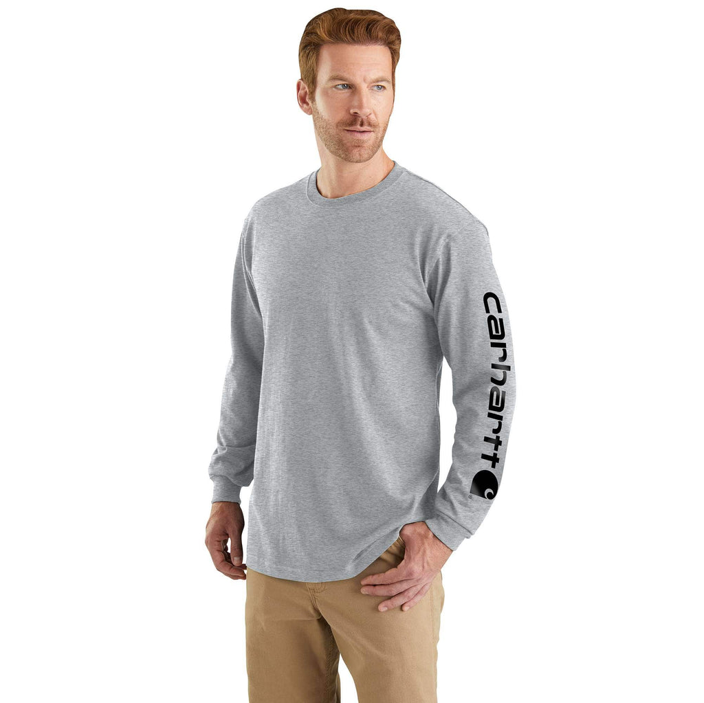 Men's dearborn loose fit heavyweight long sleeve logo t-shirt 