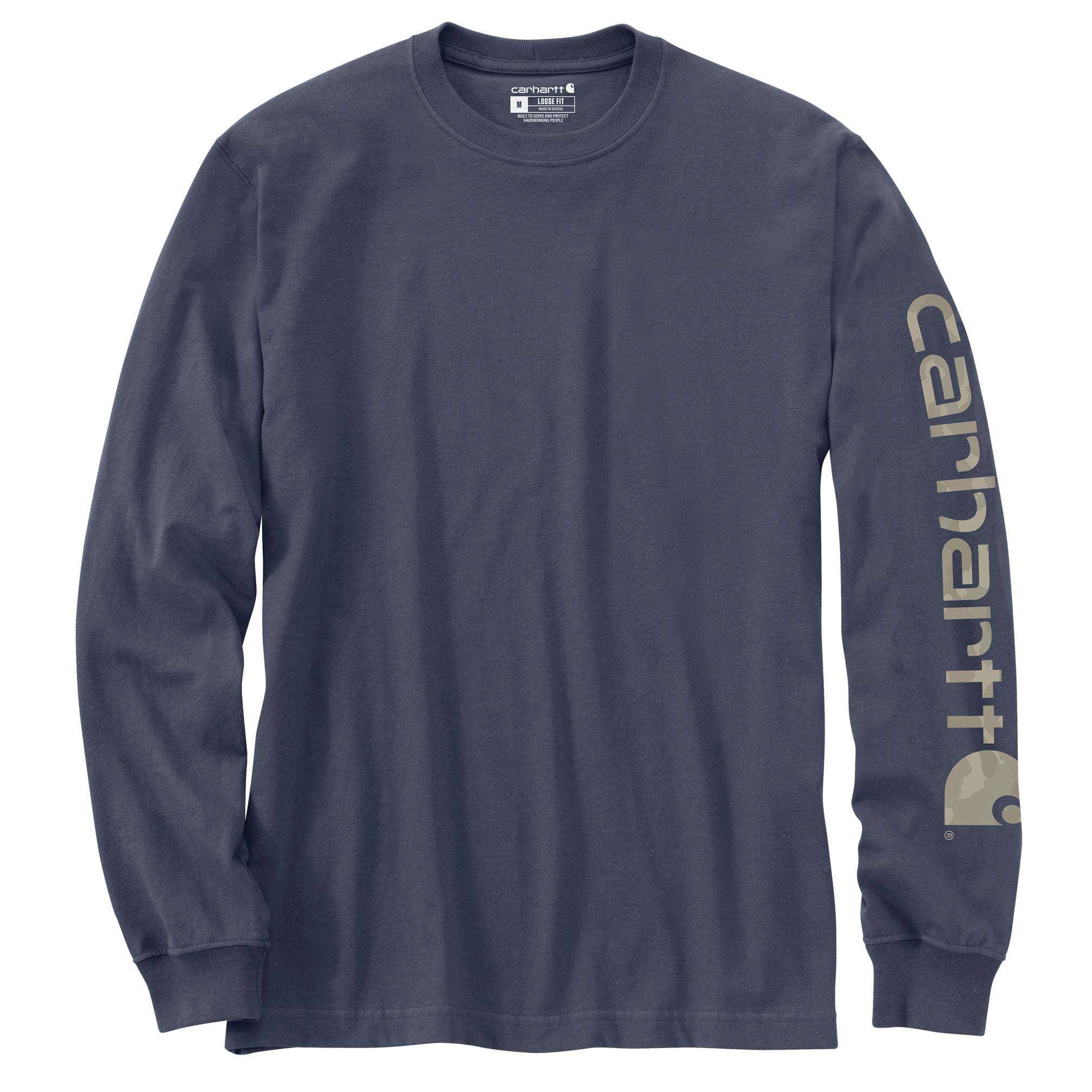 Men's dearborn loose fit heavyweight long sleeve logo t-shirt 