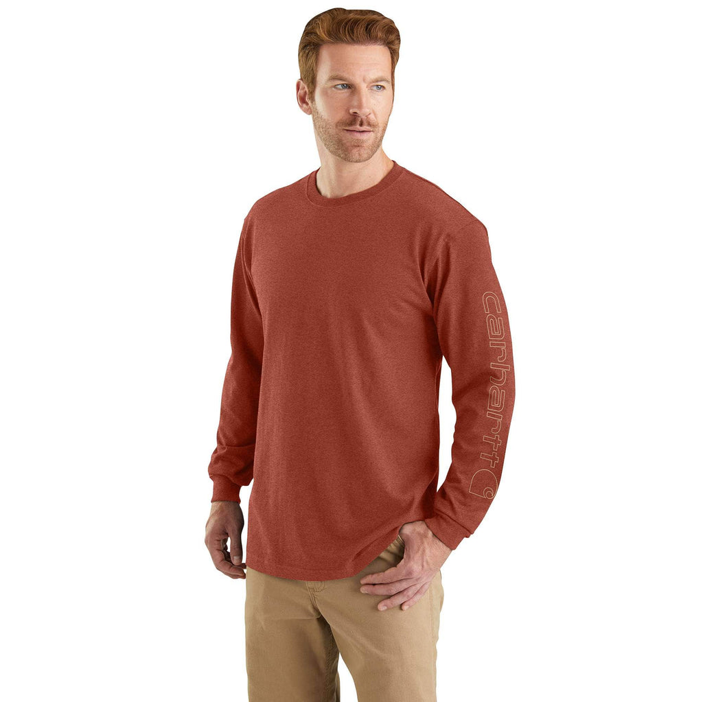 Men's dearborn loose fit heavyweight long sleeve logo t-shirt 