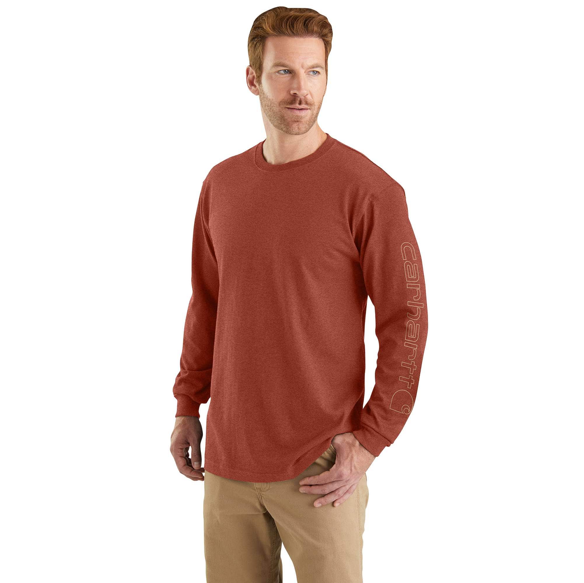 Men's dearborn loose fit heavyweight long sleeve logo t-shirt 