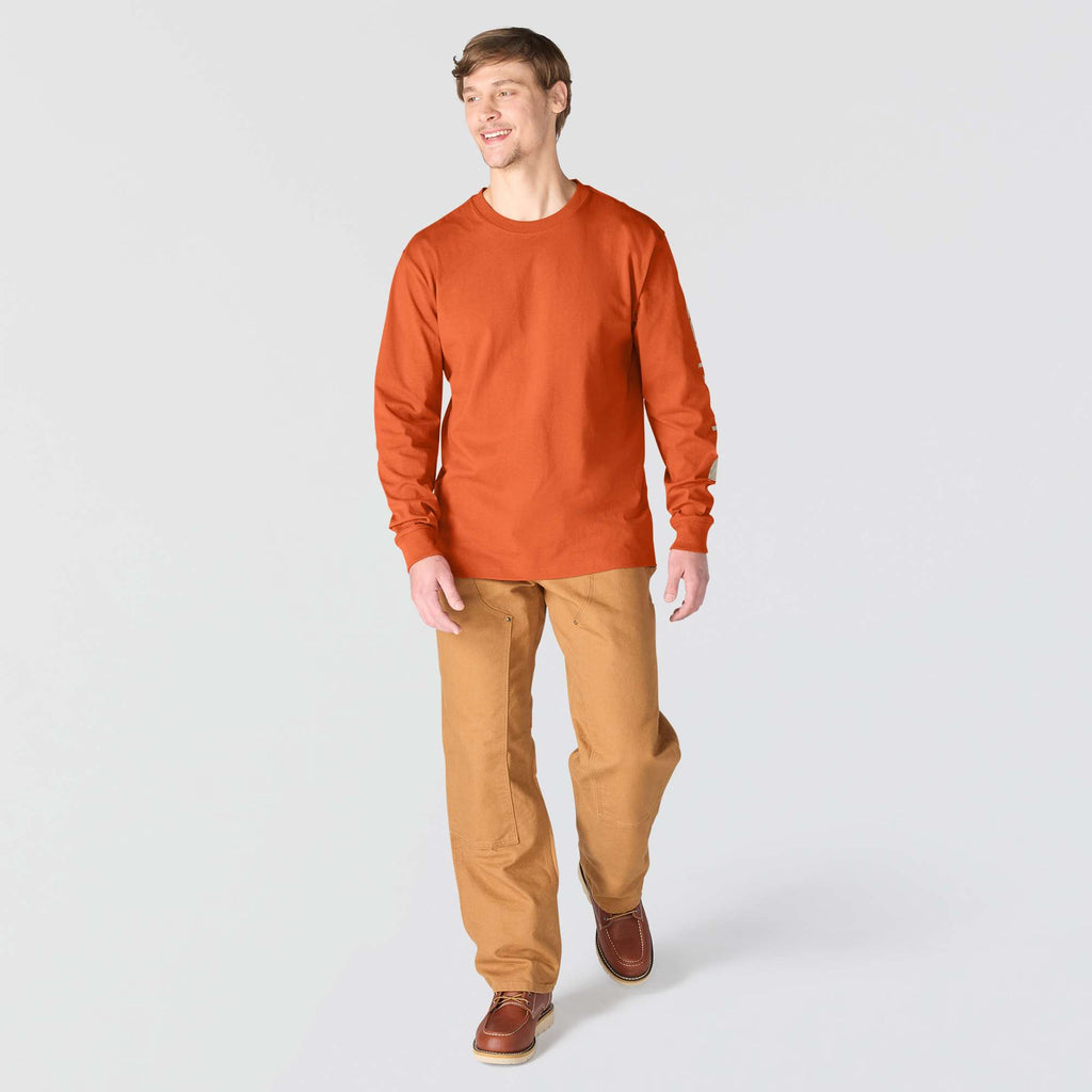 Men's dearborn loose fit heavyweight long sleeve logo t-shirt 