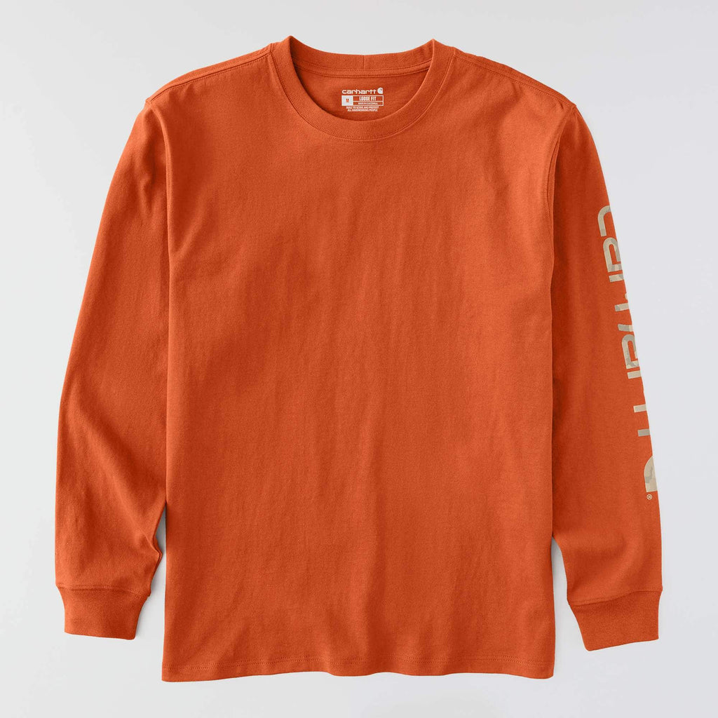 Men's dearborn loose fit heavyweight long sleeve logo t-shirt 