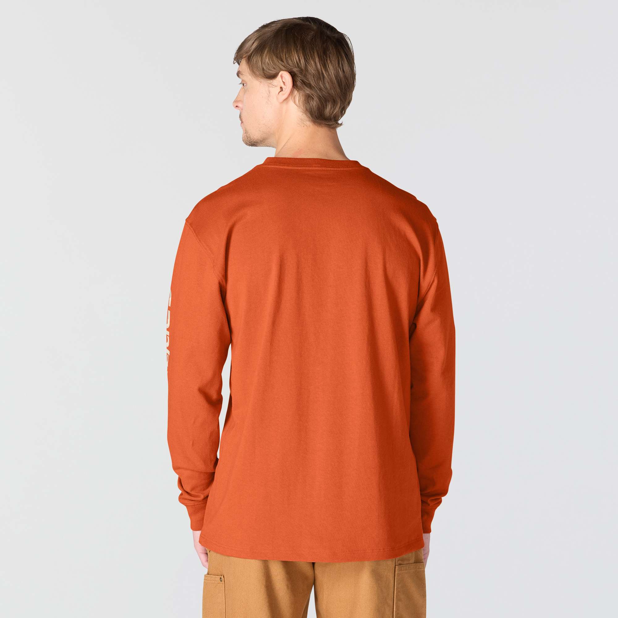 Men's dearborn loose fit heavyweight long sleeve logo t-shirt 