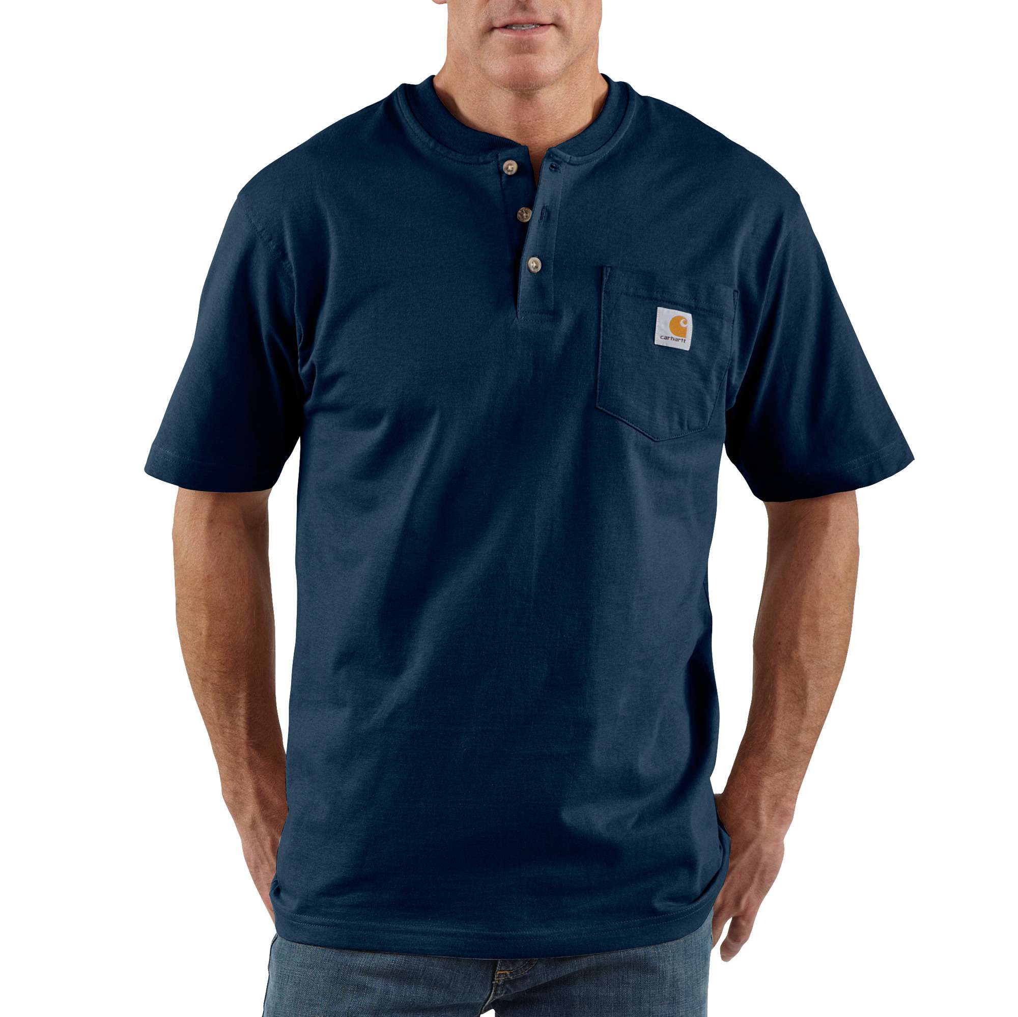 Men's dearborn loose fit heavyweight henley pocket t-shirt