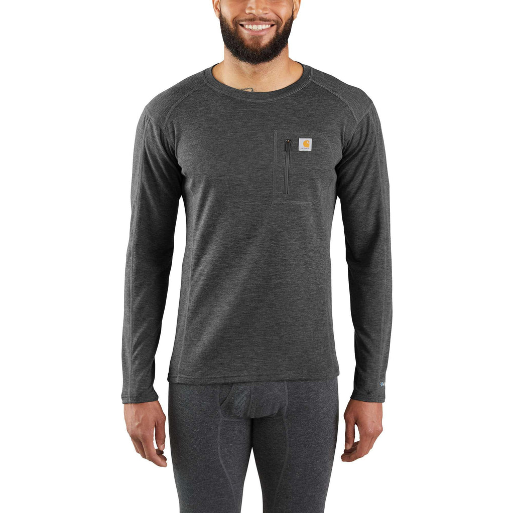 Men's base layer thermal shirt - carhartt force® - heavyweight - synthetic-wool blend