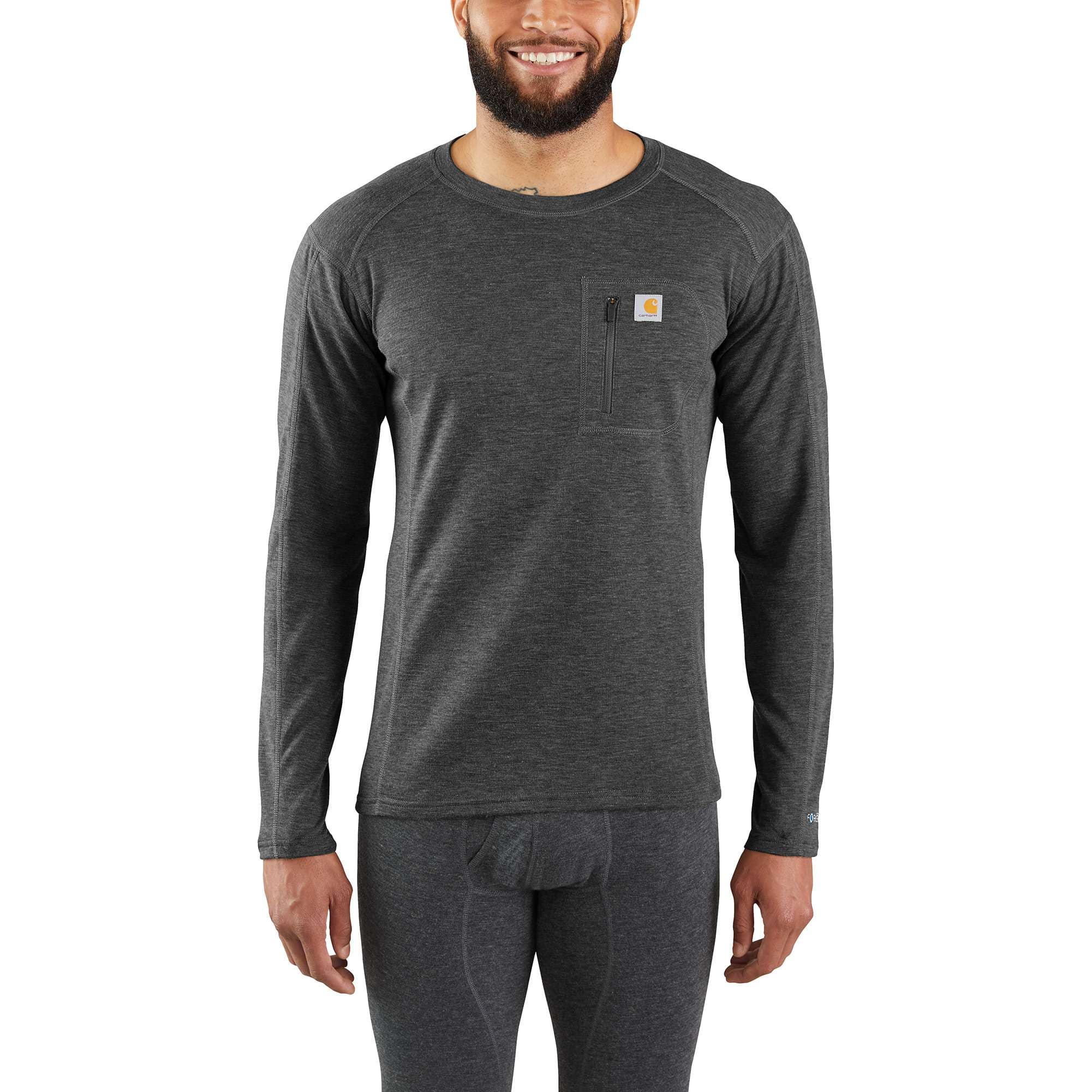 Men's base layer thermal shirt - carhartt force® - heavyweight - synthetic-wool blend
