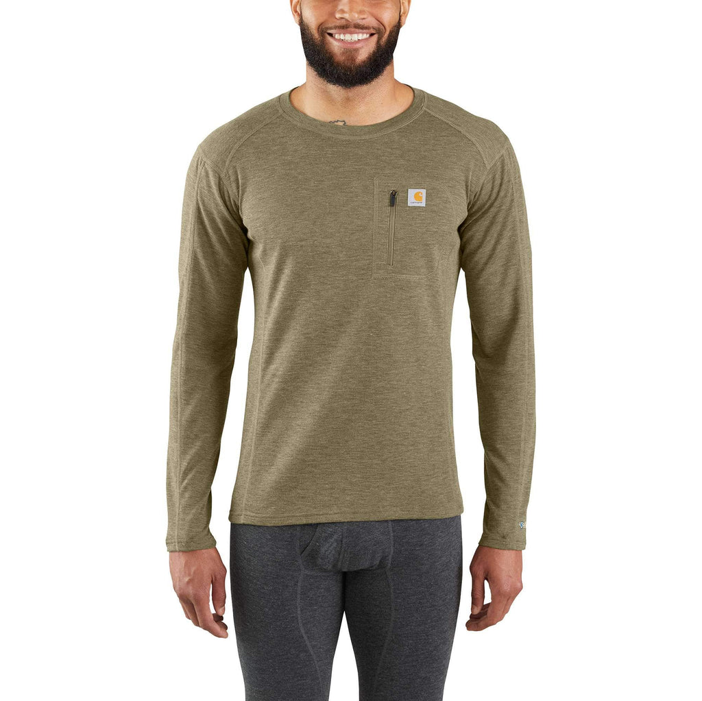 Men's base layer thermal shirt - carhartt force® - heavyweight - synthetic-wool blend