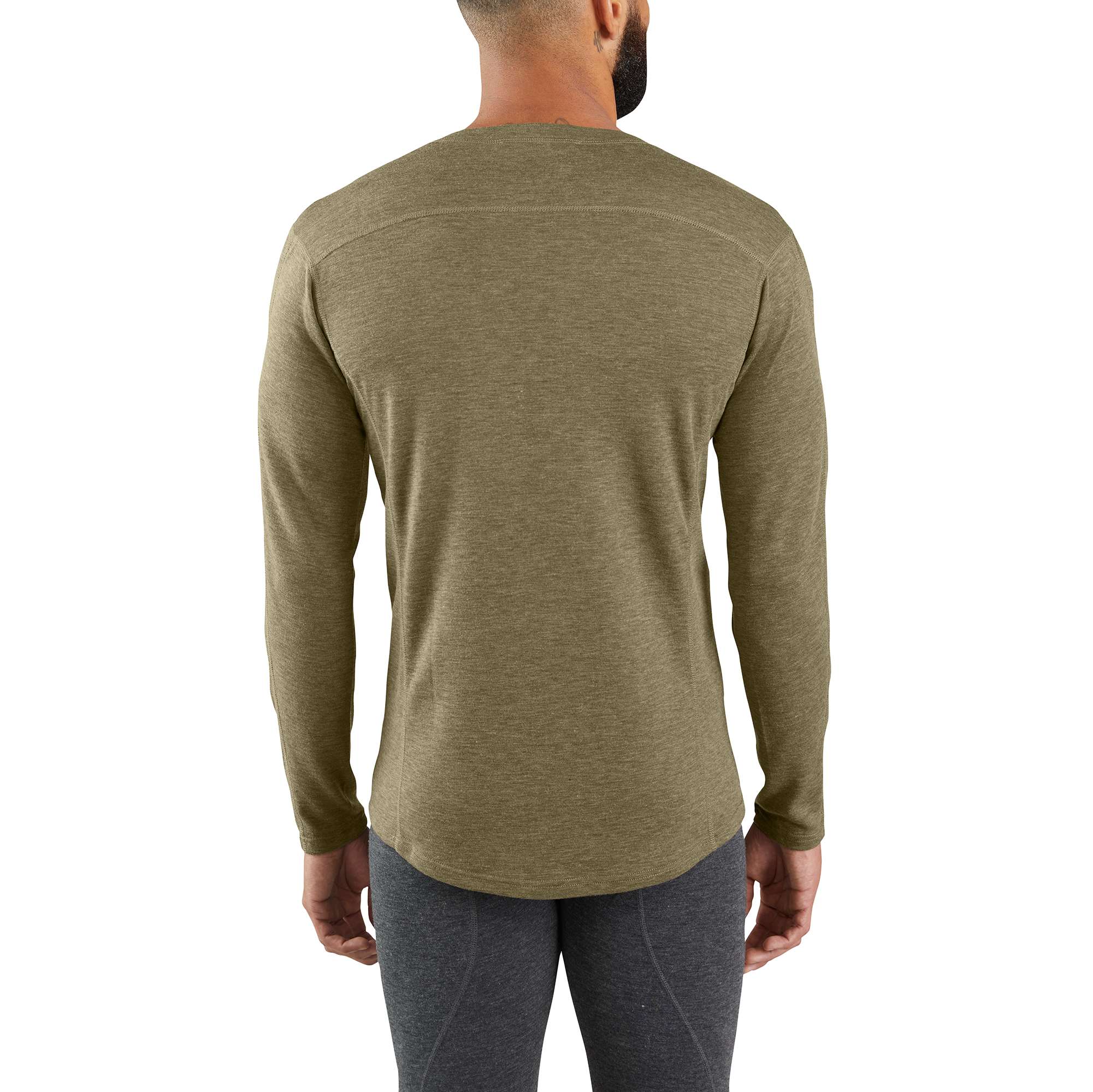 Men's base layer thermal shirt - carhartt force® - heavyweight - synthetic-wool blend