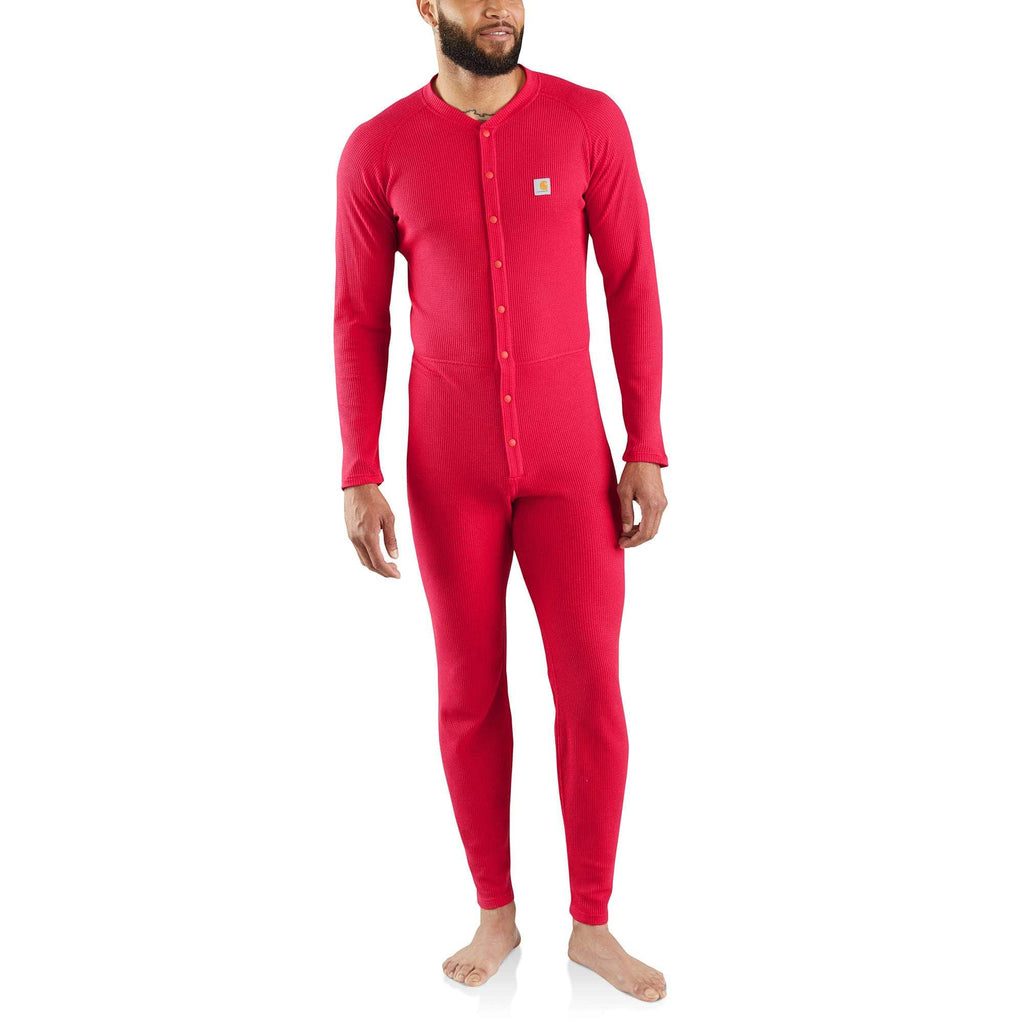 Men's base layer union suit - classic cotton-poly