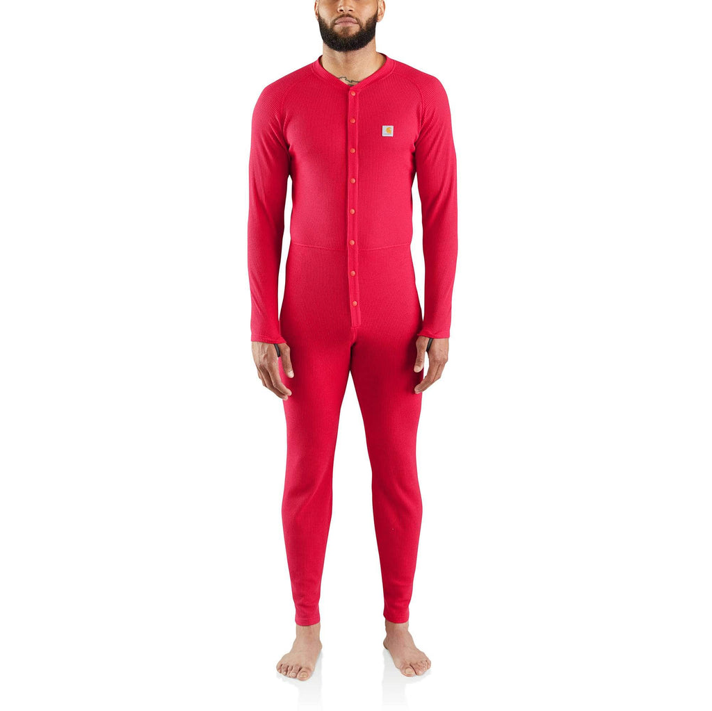Men's base layer union suit - classic cotton-poly