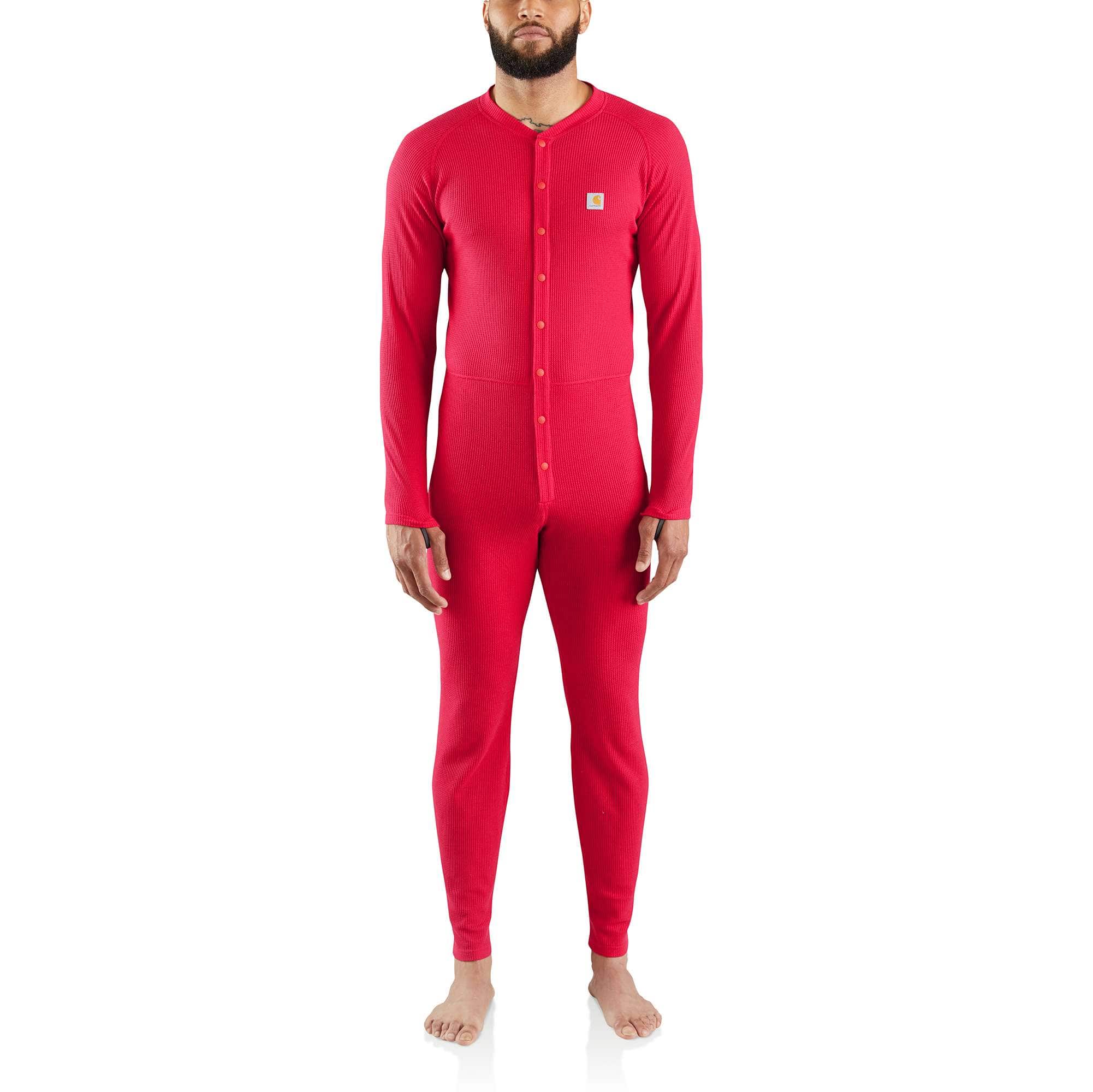 Men's base layer union suit - classic cotton-poly